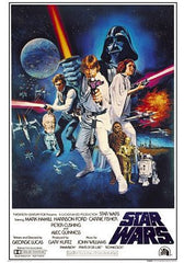 Star Wars Episode 4 - A New Hope Poster Signed by 6