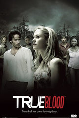 True Blood Poster Signed by 7