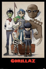 Gorillaz Poster Signed by 2