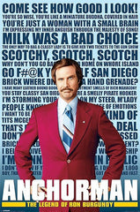 Anchorman Poster Signed by 8