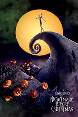 Nightmare Before Christmas 'Metallic' Poster Signed by Tim Burton