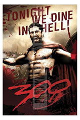 300 King Leonidas Poster Signed by 5