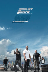 Fast and the Furious Five OFFICIAL Poster Signed by 6