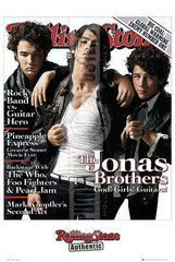 Jonas Brothers Rolling Stones Poster Signed by 3