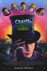 Charlie and the Chocolate Factory Style B 24"x36" S/S Poster Signed by 6