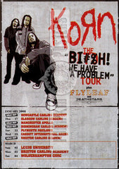 Korn Tour Poster Signed by 4