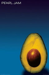 Pearl Jam 'Avocado' Poster Signed by 4