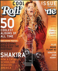 Shakira Signed 'Rolling Stone' Poster
