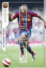 Thierry Henry Signed 'Barcelona FC' Poster