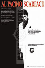 Scarface Poster Signed by Al Pacino