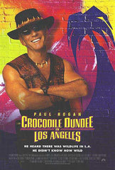Crocodile Dundee in Los Angeles 27"x40" D/S Poster Signed by 9